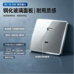 86型 DC12‑24V A+C直流快充面板 PD65W/PD36W 浪涌保护 房车工程机械直流专用